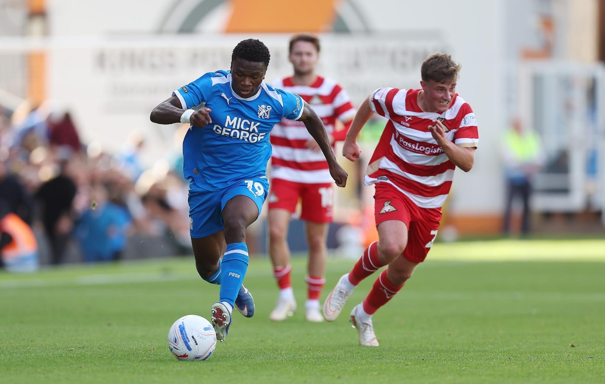 Bolu Shofowoke looks set to be picked by Posh boss Robbie Savage, but does he make the PT's preferred team? Photo Joe Dent/theposh.com.
