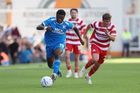 Bolu Shofowoke looks set to be picked by Posh boss Robbie Savage, but does he make the PT's preferred team? Photo Joe Dent/theposh.com.