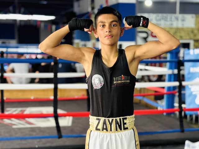 Zayne Hussain celebrates his victory