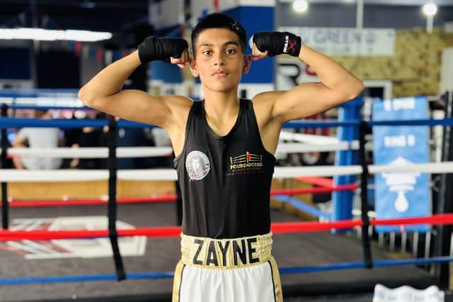 Zayne Hussain celebrates his victory
