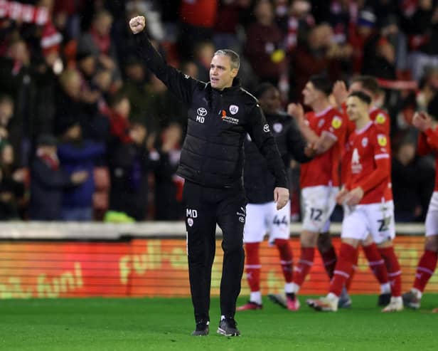 Barnsley manager Michael Duff. Photo: George Wood/Getty Images