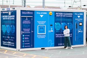 Vicky Whiter, owner of Peters' Cleaners, which has raised £550,000 to install more automated drop-off points for its dry cleaning pods.