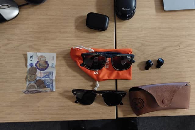 Items recovered by police