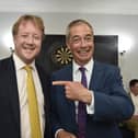 Nigel Farage GB News show at the Post Office Club, Bourges Boulevard - with Paul Bristow MP