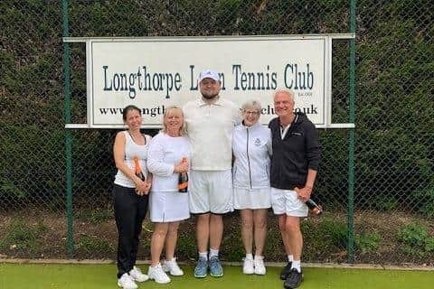 Competition winners from the left, Vicki Axe, Jane Wheble, Andrew Swann, Sheila Smith and Stuart Frith.