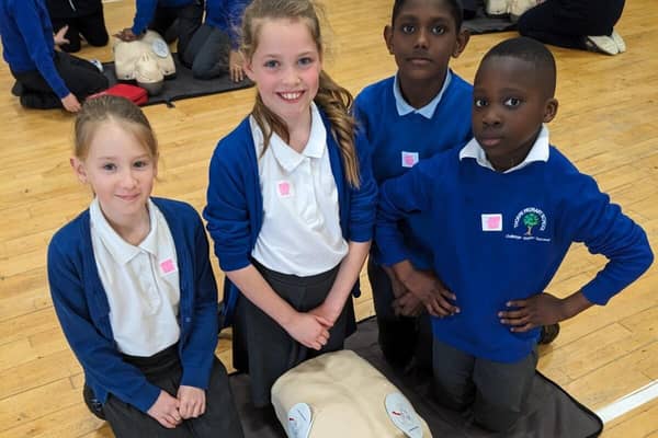 Thorpe Primary School part of Peterborough Keys Academies Trust learn First Aid skills