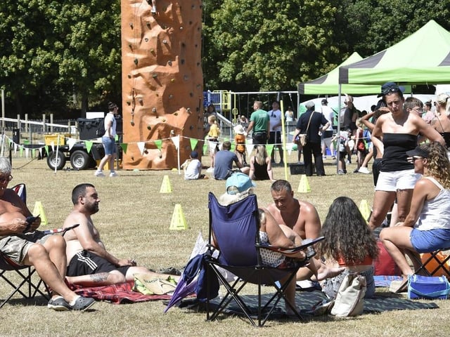 Entry to the festival was free, which saw lots of families come and go throughout the day.