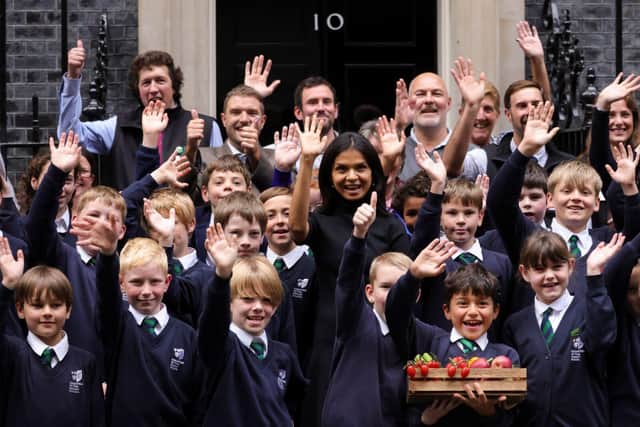 A scene from the Lessons at 10 event at 10 Downing Street.