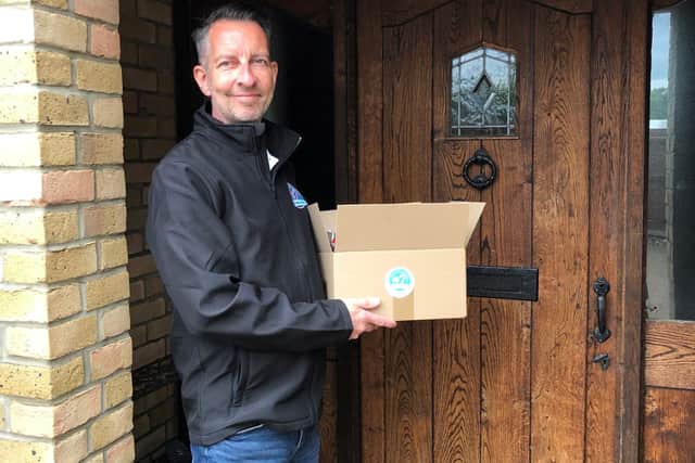Caitlin's dad Dan Russell carries out the home deliveries for his 14-year-old enterprising daughter who has set up her own confectionary business.