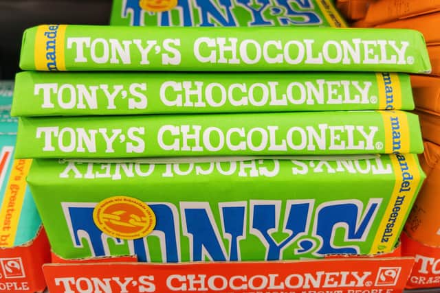 Tony's Chocolonely bars were among the items stolen