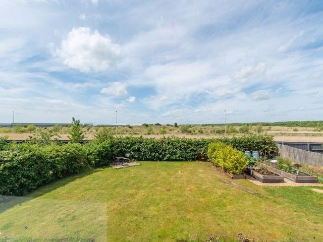 A view of the rear garden space