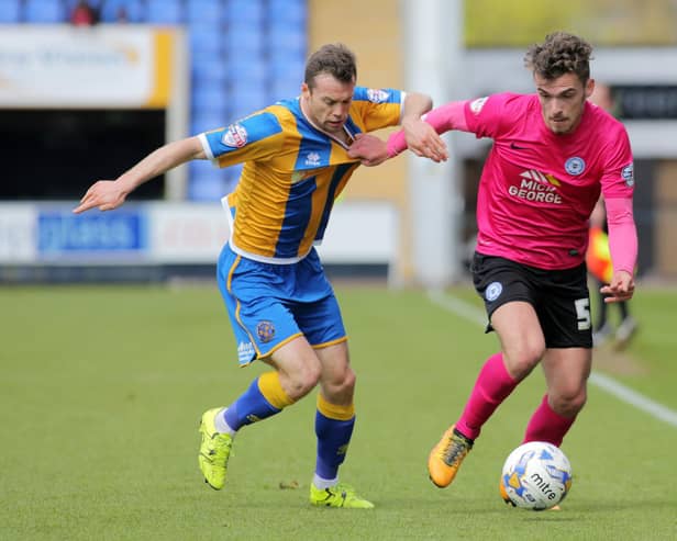 Harry Toffolo (right) in action for Posh. Photo: Joe Dent/theposh.com.