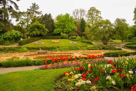 Central Park's sunken garden in 2009