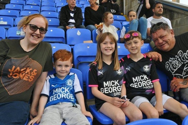 A family of Posh fans enjoy matchday