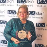 Tamsin Ford, who created Aesthetics by Tamsin, in Whittlesey, Peterborough, with her PCA Skin award from the