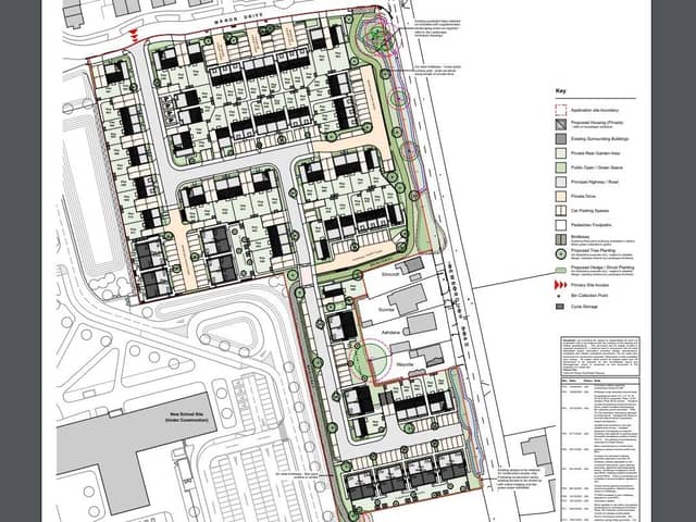 The site layout for the new homes in Peterborough.