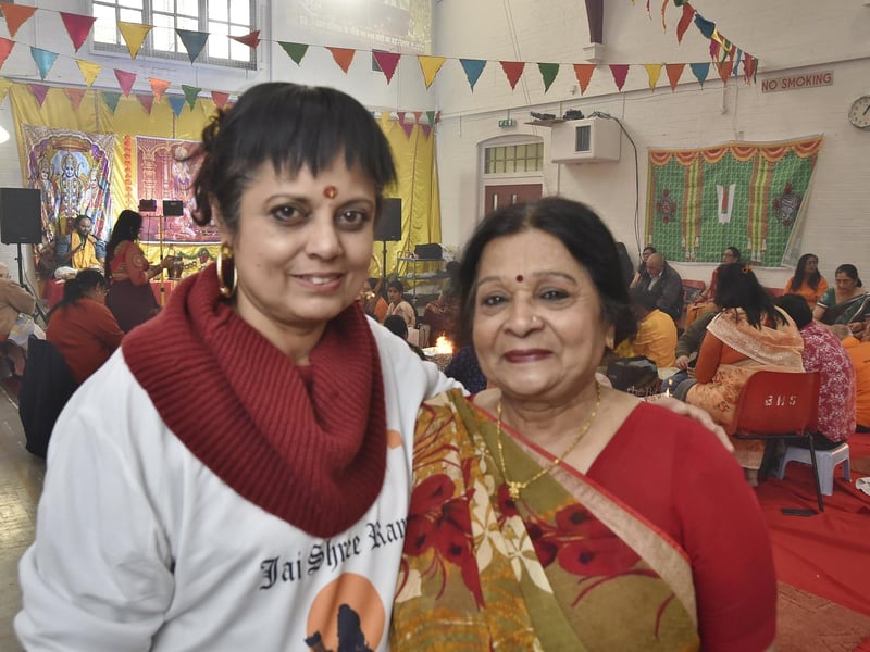 The Bharat Hindu Samaj temple smoke cleansing celebration at Rock Road - organisers - Rajni Reddy and Chandrike