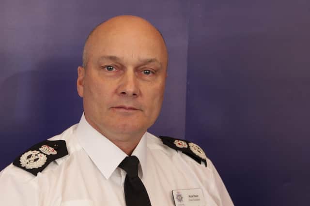 Chief Constable Nick Dean, who has called for more support for his officers