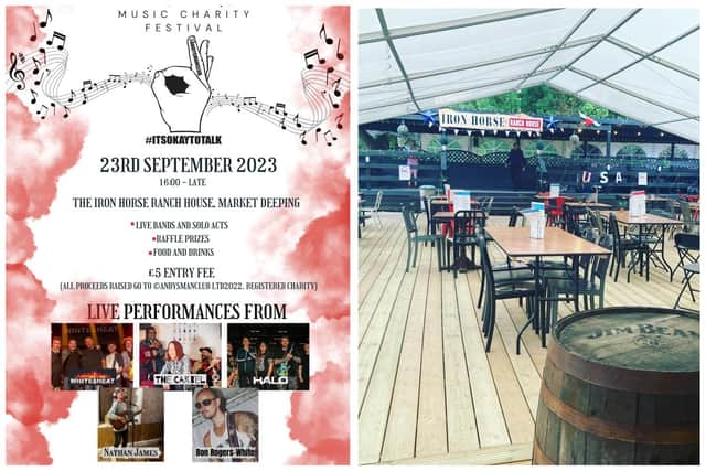 The charity music event - which will showcase three bands and two solo acts -  will be held at the Iron Horse Ranch House on Saturday September 23