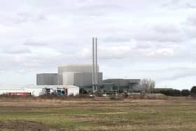 This image shows how the £300 million energy from waste incinerator at Wisbech will appear once completed.