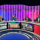 The Question Time panel in Peterborough. Credit: BBC.