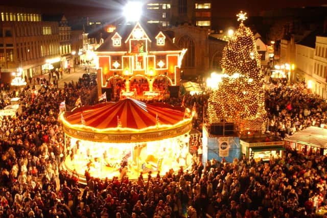The city centre lights switch-on from 2003