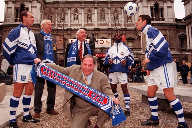 Maverick manager Barry Fry plucked exciting left-back Lewis (back, second right) from Leicester City and his form was so good in a side that dominated the first-half of the 1997-98 Third Division season stories appeared in the local press suggesting Rangers and Arsenal were monitoring him (Lewis, not Fry). Off-field issues were soon distracting Lewis though and his form deserted him as did his desire to actually do any defending. Lewis lost interest in football and he announced his retirement at the age of 23 after just 42 Posh appearances.