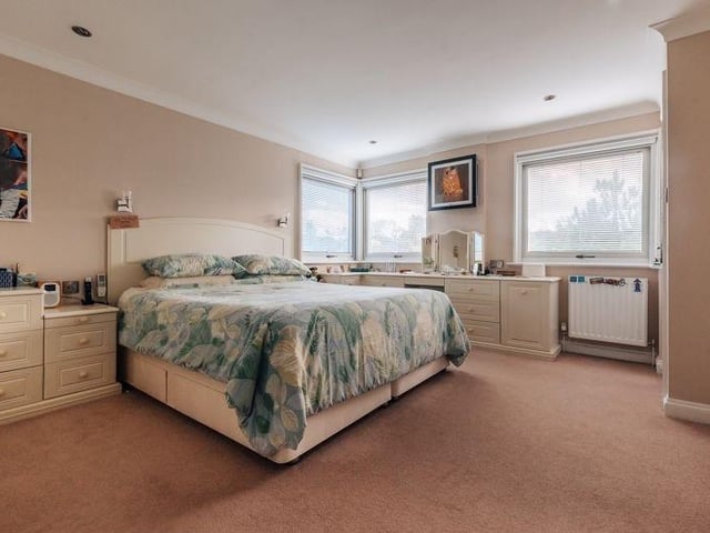 The property offers five bedrooms and six reception rooms