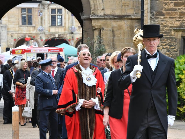 The Civic Procession ahead of the service