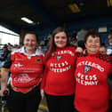 Peterborough Panthers fans at the final meeting at the Showground.