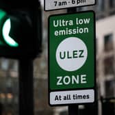 Ultra Low Emissions Zone (ULEZ) signage 
(Photo by Jack Taylor/Getty Images)