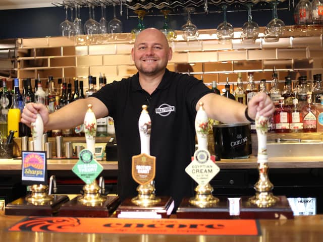 Adam Turbanski, landlord of BBQs and Brews, also known as The Letter B, in Whittlesey, Cambridgeshire