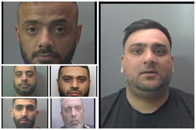 Daniel Kilroy (right), Sajjad Shabir (top left), Rafaqit Hussain (middle left) Mohammed Tai (centre) Ahmed Akhtar (bottom left) Ali Arshad (bottom centre)