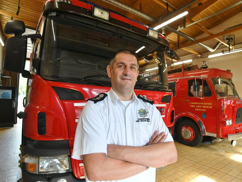 Peterborough Volunteer Fire Brigade Station Commander Anthony Gould.