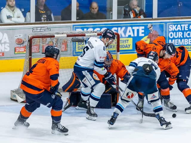 Ice hockey action will be back at Planet Ice in September. Photo: SBD Photography
