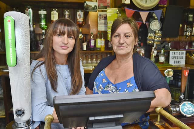 Fundraiser Carly Peachey with her late mum Therese Gallacher - a popular landlady in the city - at The Lime Tree pub on Paston Lane in 2018.