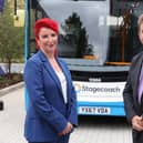 Nik Johnson, Mayor of the Cambridgeshire and Peterborough Combined Authority with the Secretary of State for Transport Louise Haigh