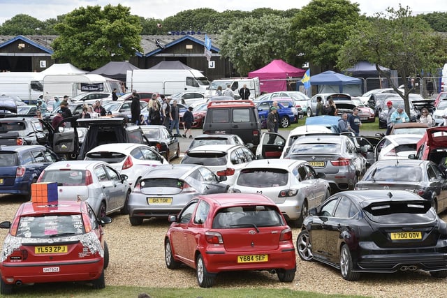 Hundreds of cars from local car clubs were on display.