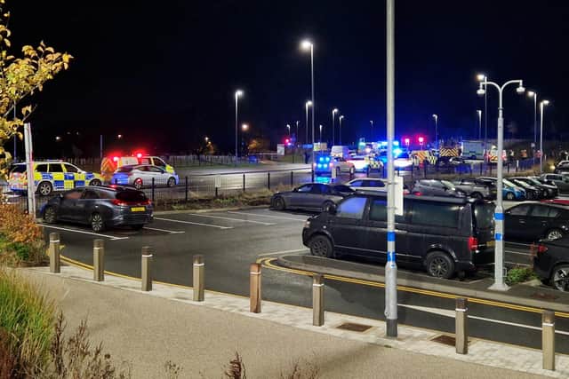 Police said two people have been arrested.