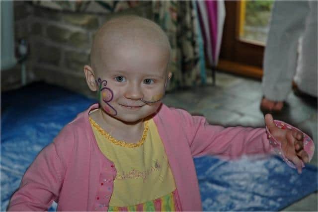 Carole's little girl Anna died from a brain tumour when she was just three years old.