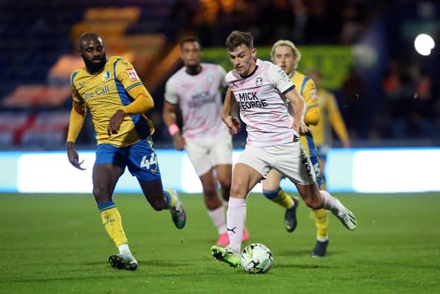 Harrison Burrows in action for Posh against Mansfield. Photo: Joe Dent.