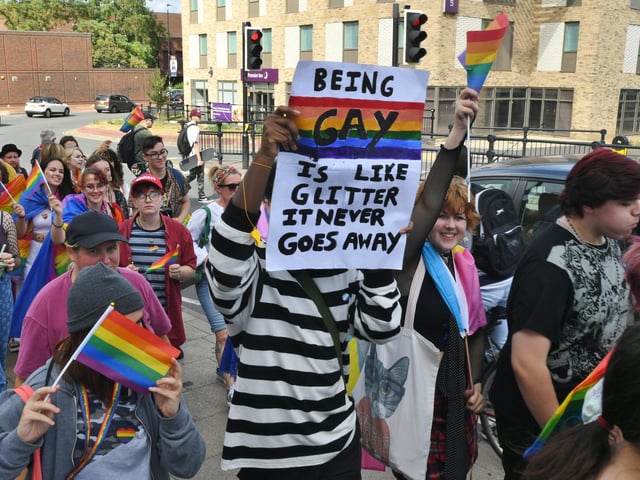 A parade was first held through the city centre.