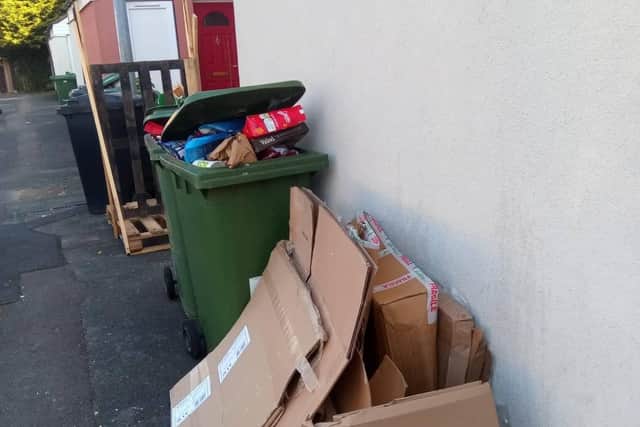 Rubbish is piling up on Crabtree after collections were stopped