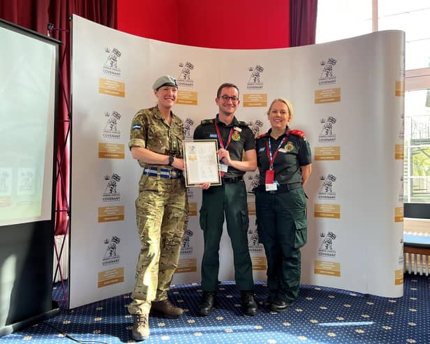 Lieutenant Colonel Alice Archer, CEO Tom Abell and Head of Clinical Operations Jemma Varela.