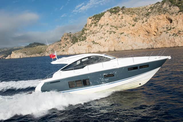 A Fairline Traga 48 GT - one of the leading motoryachts made by Fairline Yachts, which is looking to recruit engineering apprentices.
