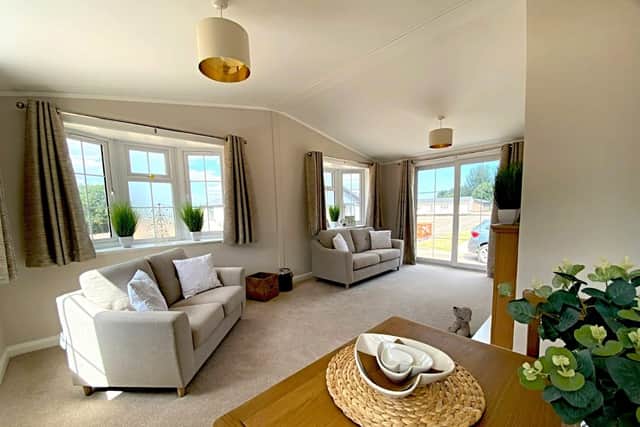 The interior of one of the park homes manufactured by Peterborough-based Lesko, which is currently recruiting for staff.