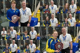 The 10 'top boy' and 'top girl' winners from the City of Peterborough Swimming Club at the Cambs County Championships.