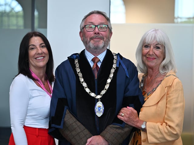 Deputy Mayor Cllr Peter Hiller and Deputy Mayoress Debbie Hiller and daughter