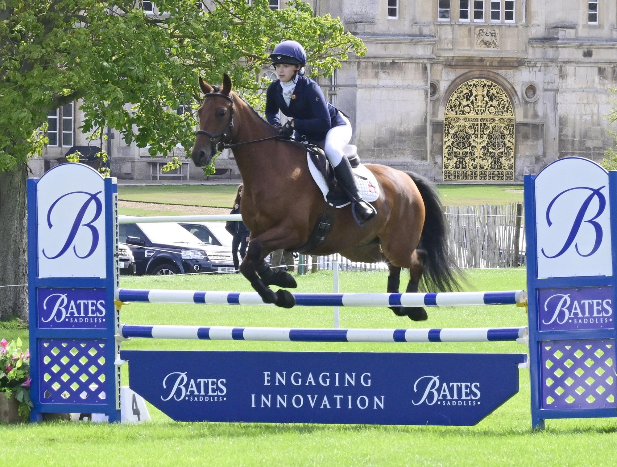 The Le Mieux pony club team jumping  -  Martha Fisher in action