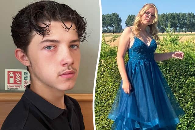 Declan Berry, 18, and Eden Bunn, 16